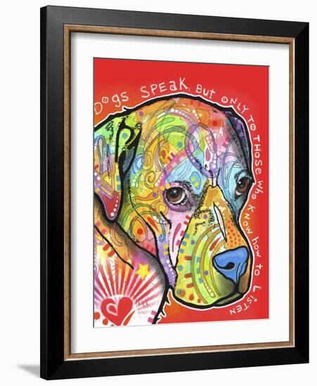 Dogs Speak-Dean Russo-Framed Giclee Print