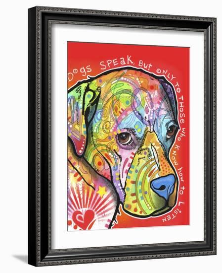 Dogs Speak-Dean Russo-Framed Giclee Print