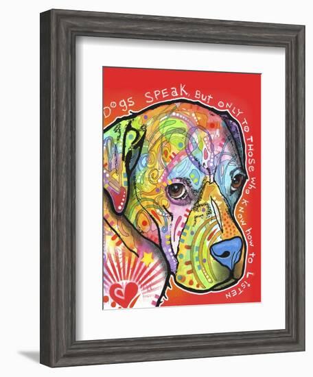 Dogs Speak-Dean Russo-Framed Giclee Print