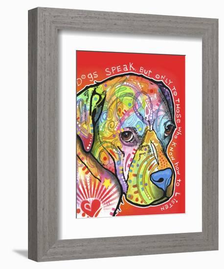 Dogs Speak-Dean Russo-Framed Giclee Print