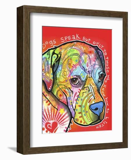 Dogs Speak-Dean Russo-Framed Giclee Print