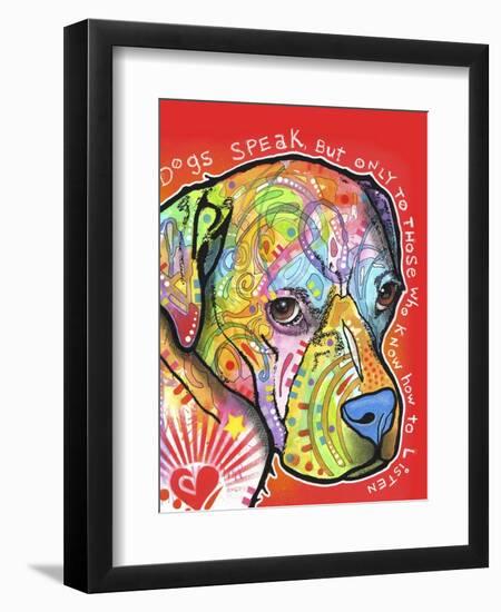 Dogs Speak-Dean Russo-Framed Giclee Print