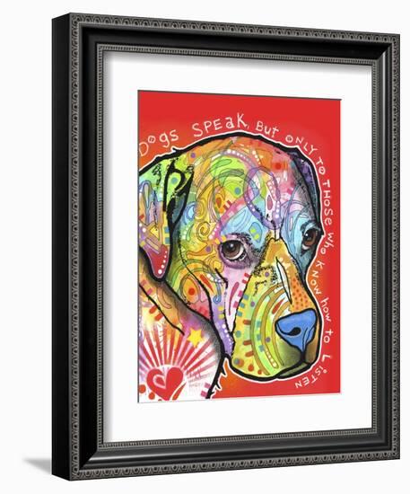Dogs Speak-Dean Russo-Framed Giclee Print