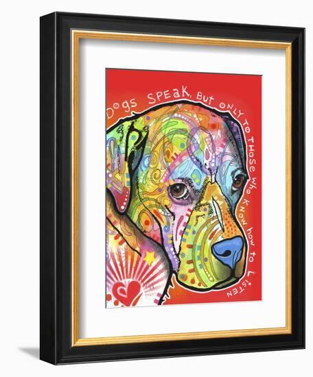 Dogs Speak-Dean Russo-Framed Giclee Print