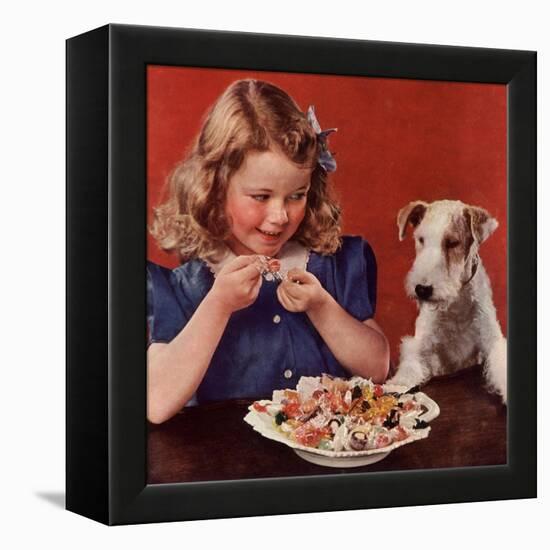 Dogs Sweets, USA, 1950-null-Framed Premier Image Canvas