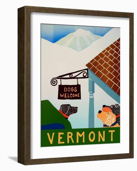 Dogs Welcome Vermont-Stephen Huneck-Framed Giclee Print