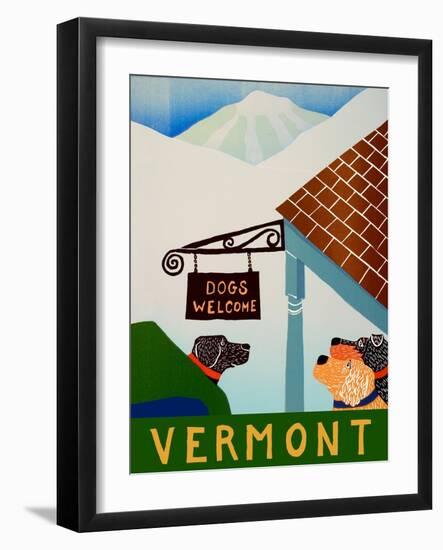 Dogs Welcome Vermont-Stephen Huneck-Framed Giclee Print