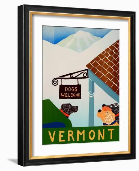 Dogs Welcome Vermont-Stephen Huneck-Framed Giclee Print