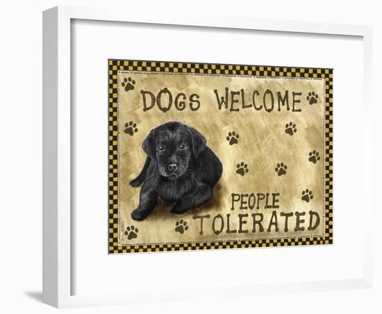 Dogs Welcome-Tina Nichols-Framed Giclee Print