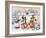 Dogs With Christmas presents-MAKIKO-Framed Giclee Print