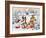 Dogs With Christmas presents-MAKIKO-Framed Giclee Print