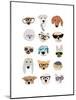 Dogs with Glasses-Hanna Melin-Mounted Art Print