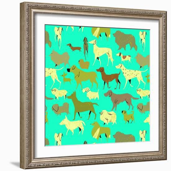 Dogs!-A Richard Allen-Framed Giclee Print