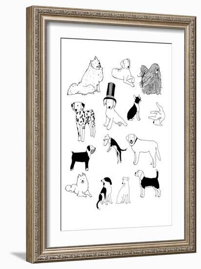 Dogs-Hanna Melin-Framed Giclee Print