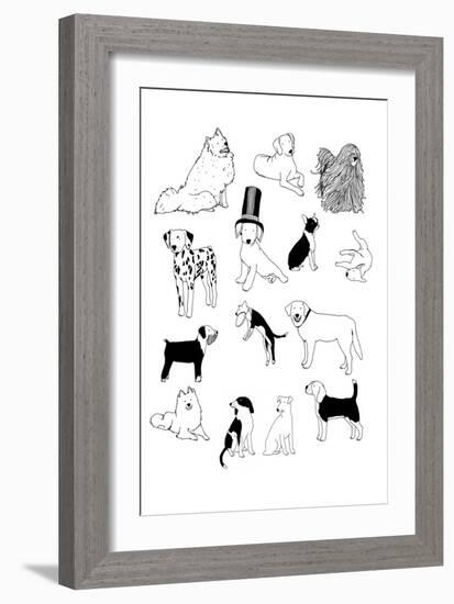 Dogs-Hanna Melin-Framed Giclee Print