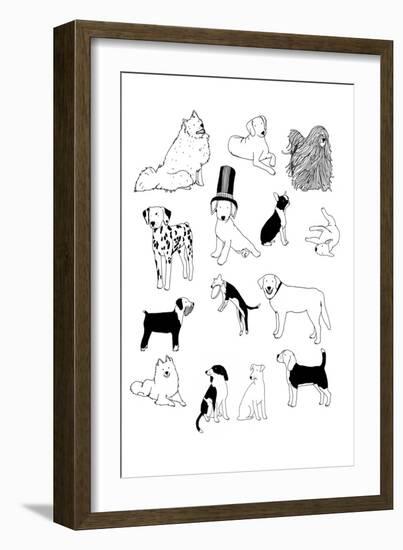 Dogs-Hanna Melin-Framed Giclee Print