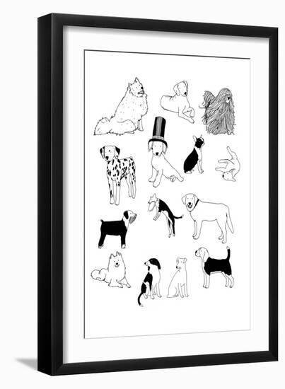 Dogs-Hanna Melin-Framed Giclee Print