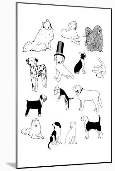 Dogs-Hanna Melin-Mounted Giclee Print