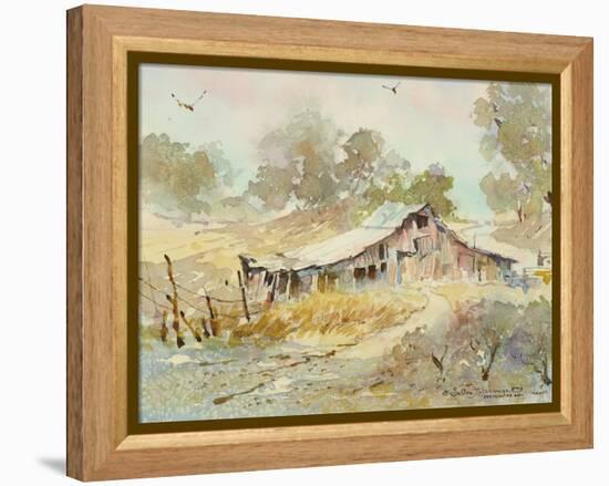 Dogtown Road Barn-LaVere Hutchings-Framed Premier Image Canvas