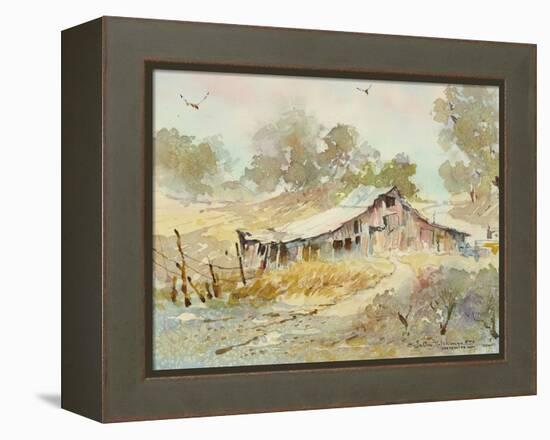 Dogtown Road Barn-LaVere Hutchings-Framed Premier Image Canvas