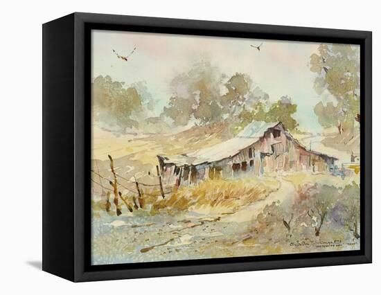 Dogtown Road Barn-LaVere Hutchings-Framed Premier Image Canvas
