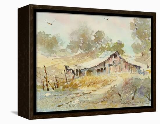 Dogtown Road Barn-LaVere Hutchings-Framed Premier Image Canvas