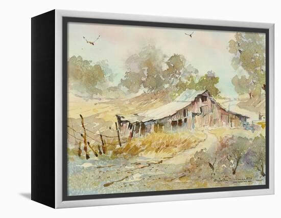 Dogtown Road Barn-LaVere Hutchings-Framed Premier Image Canvas