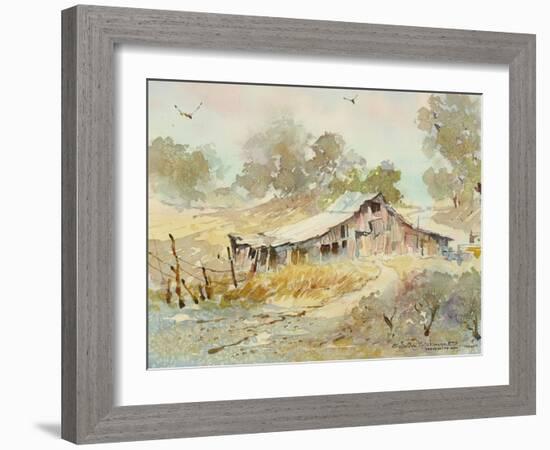 Dogtown Road Barn-LaVere Hutchings-Framed Giclee Print