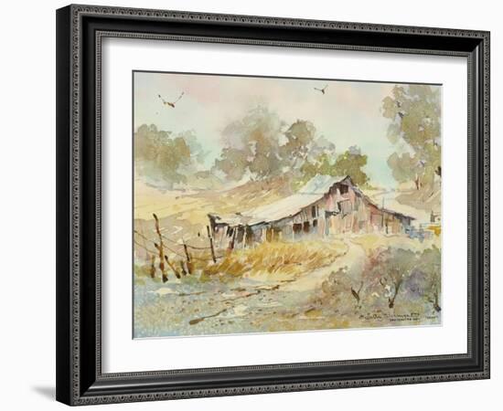 Dogtown Road Barn-LaVere Hutchings-Framed Giclee Print