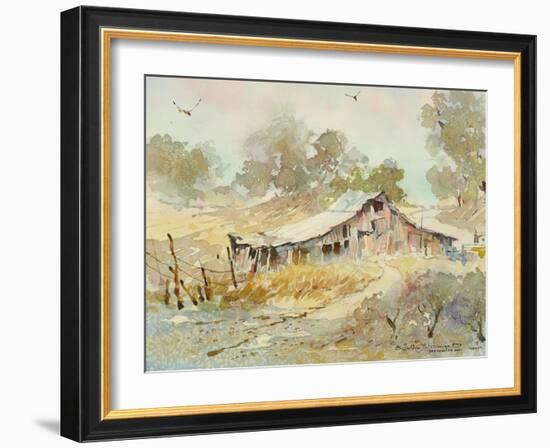 Dogtown Road Barn-LaVere Hutchings-Framed Giclee Print