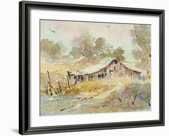 Dogtown Road Barn-LaVere Hutchings-Framed Giclee Print