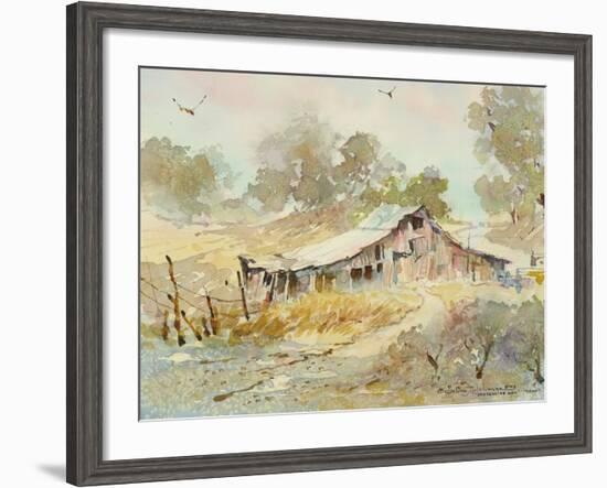Dogtown Road Barn-LaVere Hutchings-Framed Giclee Print