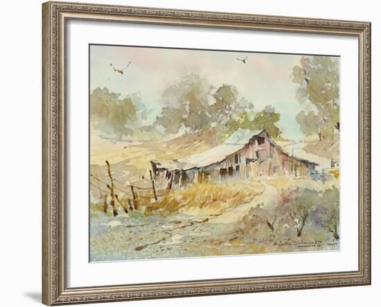 Dogtown Road Barn-LaVere Hutchings-Framed Giclee Print