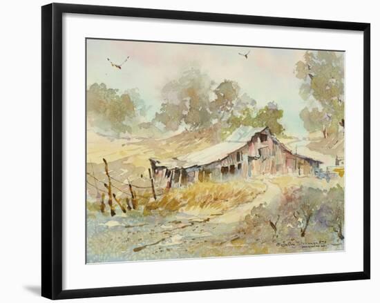 Dogtown Road Barn-LaVere Hutchings-Framed Giclee Print