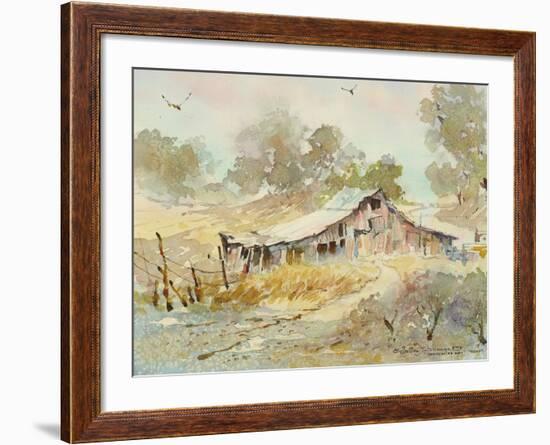 Dogtown Road Barn-LaVere Hutchings-Framed Giclee Print