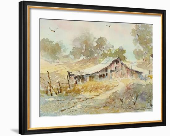 Dogtown Road Barn-LaVere Hutchings-Framed Giclee Print