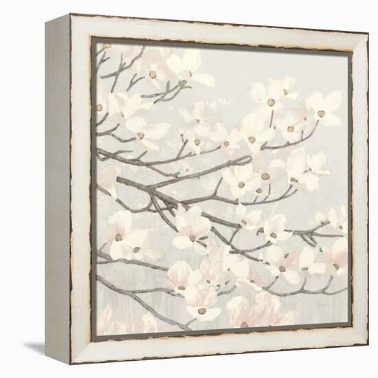 Dogwood Blossoms II Gray-James Wiens-Framed Stretched Canvas