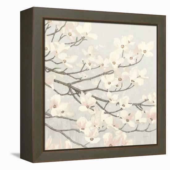 Dogwood Blossoms II Gray-James Wiens-Framed Stretched Canvas