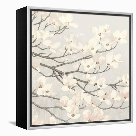 Dogwood Blossoms II Gray-James Wiens-Framed Stretched Canvas