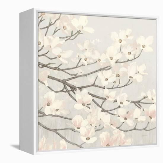 Dogwood Blossoms II Gray-James Wiens-Framed Stretched Canvas