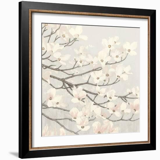 Dogwood Blossoms II Gray-James Wiens-Framed Premium Giclee Print