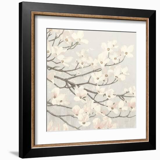 Dogwood Blossoms II Gray-James Wiens-Framed Art Print