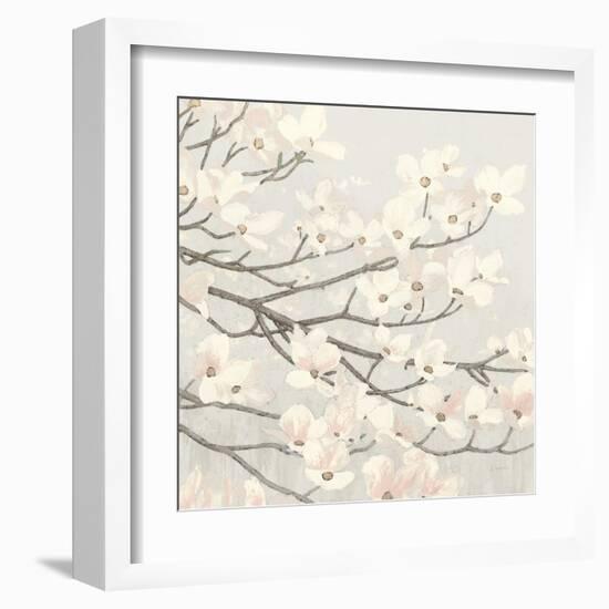 Dogwood Blossoms II Gray-James Wiens-Framed Art Print