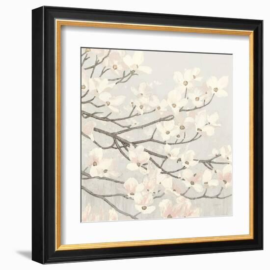 Dogwood Blossoms II Gray-James Wiens-Framed Art Print