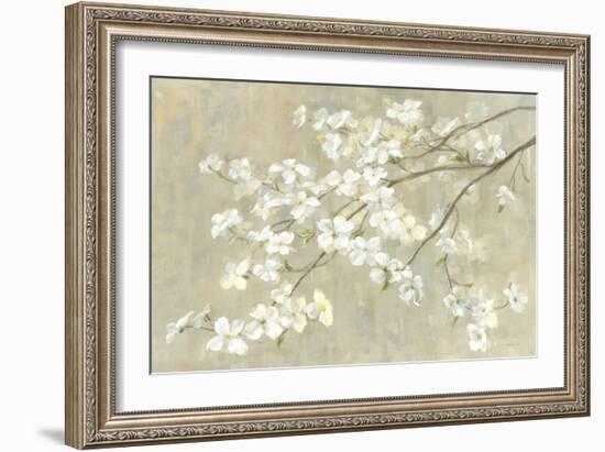 Dogwood in Spring Neutral Crop-Danhui Nai-Framed Premium Giclee Print