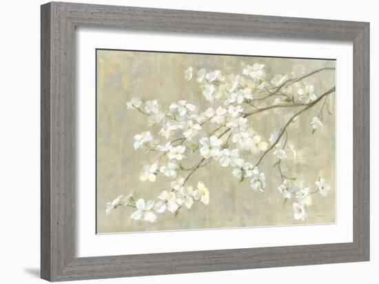 Dogwood in Spring Neutral Crop-Danhui Nai-Framed Premium Giclee Print