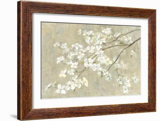 Dogwood in Spring Neutral Crop-Danhui Nai-Framed Premium Giclee Print