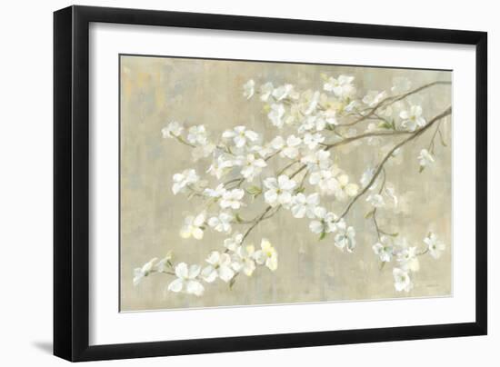 Dogwood in Spring Neutral Crop-Danhui Nai-Framed Premium Giclee Print