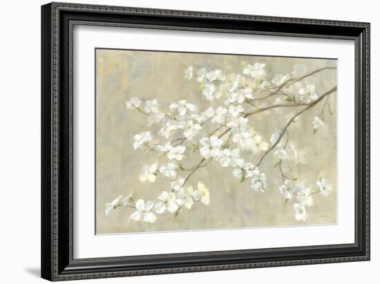 Dogwood in Spring Neutral Crop-Danhui Nai-Framed Premium Giclee Print