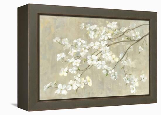 Dogwood in Spring Neutral Crop-Danhui Nai-Framed Stretched Canvas